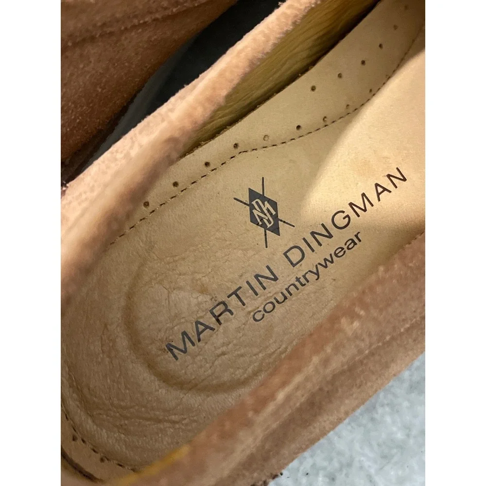 Martin Dingman Penny Loafers Mens 11 Brown Suede Bill Snuff Casual Slip On Shoes